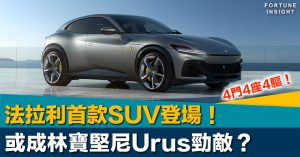 法拉利首款SUV車型「Purosangue」登場！或成林寶堅尼Urus勁敵？