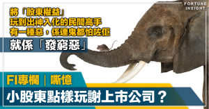 上市公司股東會, agm, 小股東, 玩謝, 上市公司, 嘶憶, fi專欄