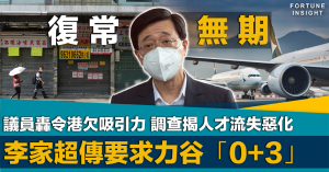 李家超, 0+3, 議員, 姚柏良, 邱達根, 香港, 旅遊業, 欠吸引力, 人才流失