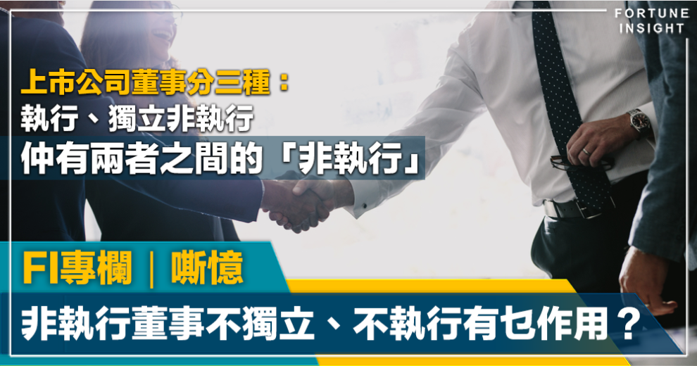 非執行董事, 友達以上, 戀人未滿, 不獨立, 不執行, 日常職務, 作用, 嘶憶, fi專欄
